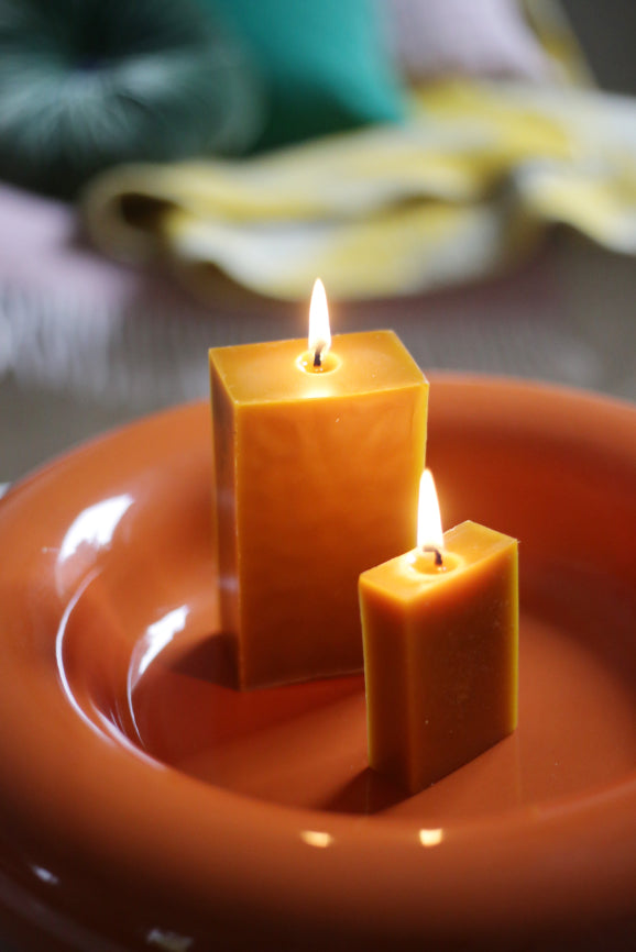 Bougie à la cire d'abeille française