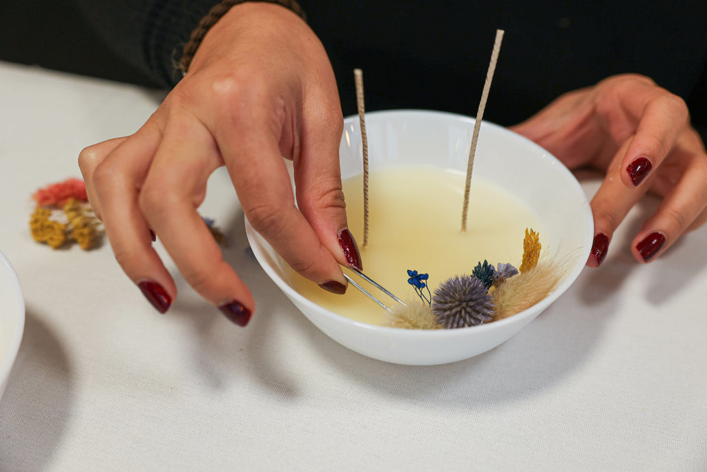 Atelier diy fabrication de bougie naturelle