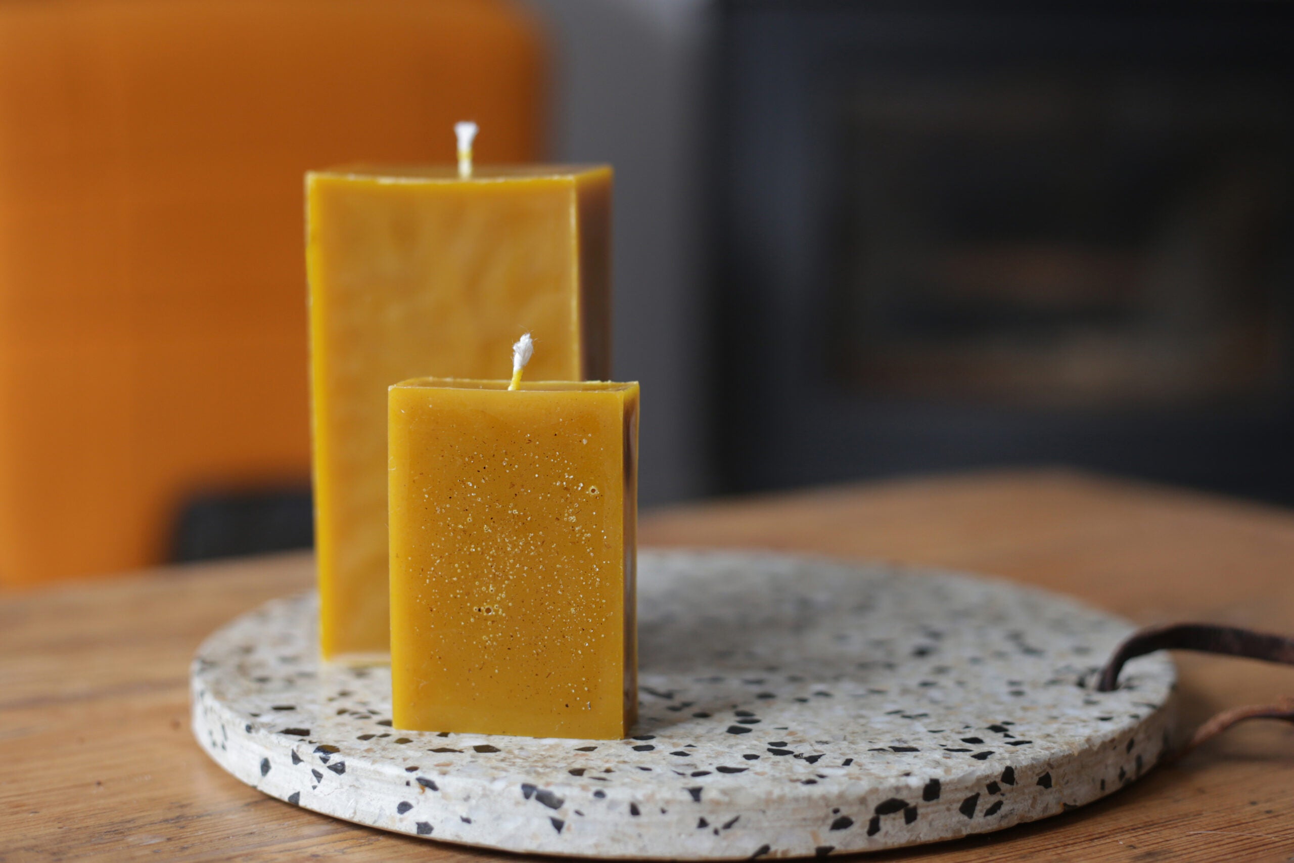 Bougies à la cire d'abeille