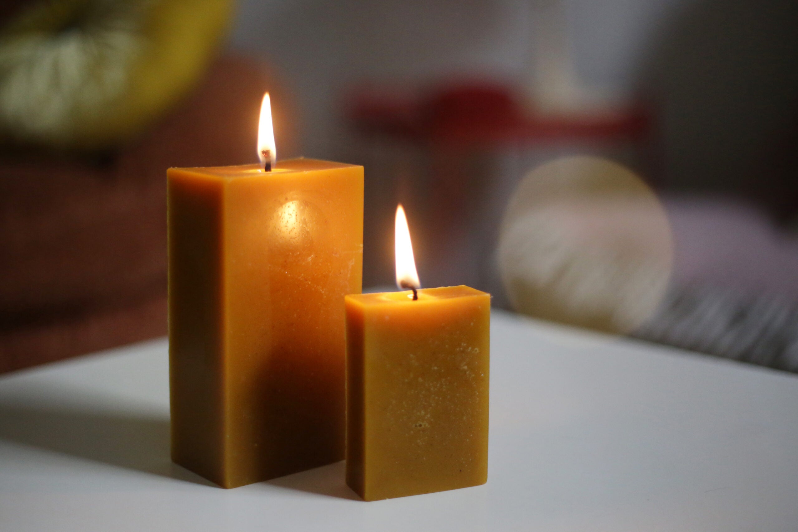 Bougies à la cire d'abeille