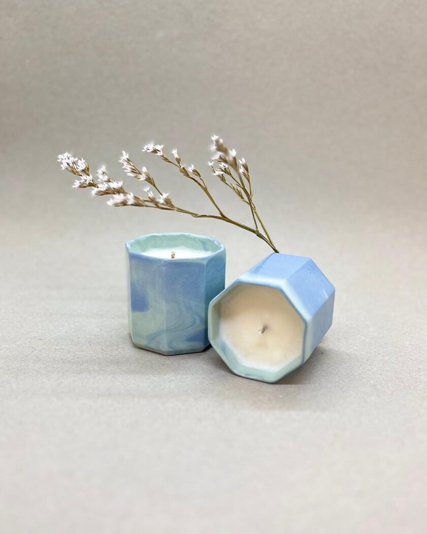 bougie porcelaine monoi